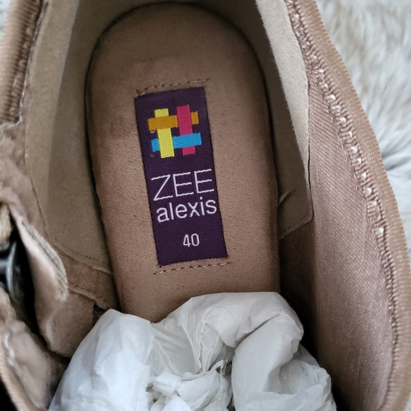 Zee Alexis Hand-Woven Ankle Booties Wedge Shoes Size 39 - Picture 4 of 8